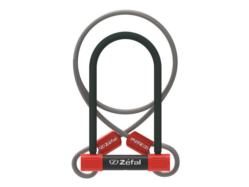 Zefal K-Traz U13 U-Lock with Cable 230mm. SOLD SECURE Silver click to zoom image