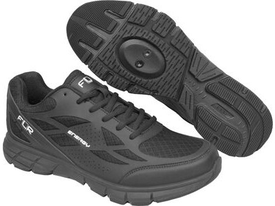 FLR Energy Active Spinning Shoe inc. Free Cleats in Black
