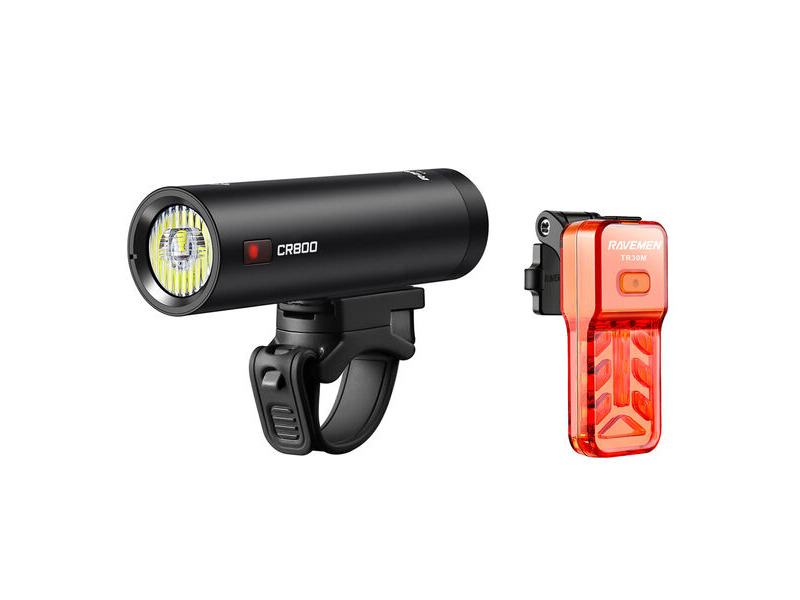 Ravemen CR800 (800 Lumens) / TR30M (30 Lumens) USB Rechargeable Twinset click to zoom image