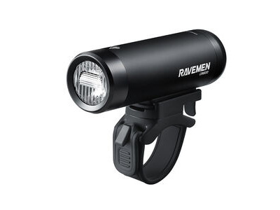 Ravemen CR600 USB Rechargeable T-Shape Anti-Glare Front Light with Remote in Matt/Gloss Black (600 Lumens)