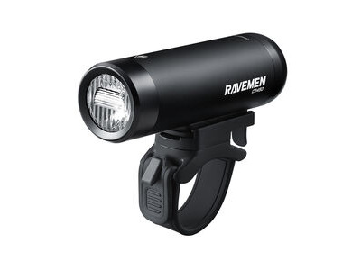 Ravemen CR450 USB Rechargeable T-Shape Anti-Glare Front Light with Remote in Matt/Gloss Black (450 Lumens)