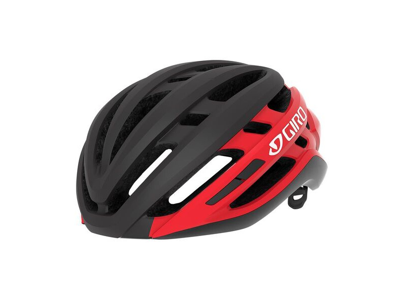 Giro Agilis Road Helmet Matte Black/Bright Red click to zoom image