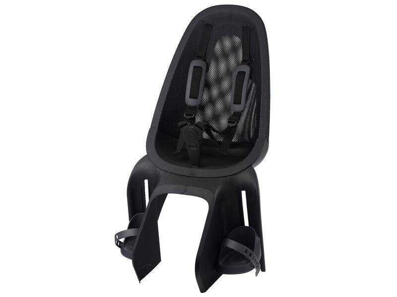 Qibbel Air Rear Child Seat Pannier Rack Mounted in Black click to zoom image