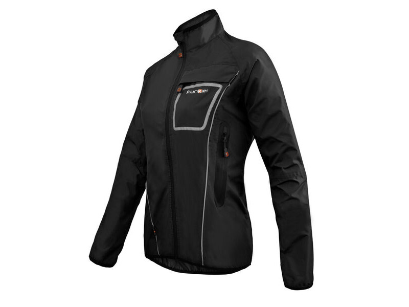 Funkier Storm WJ-1403 Ladies Waterproof Jacket in Black click to zoom image