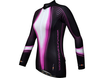 Funkier 2016 J-394-LW Ladies Long Sleeve Winter Jersey in Black/Purple