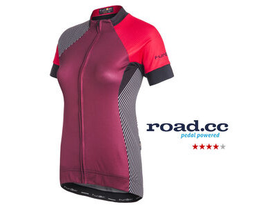 Funkier Mataro Pro Ladies Rider Short Sleeve Jersey in Merlot