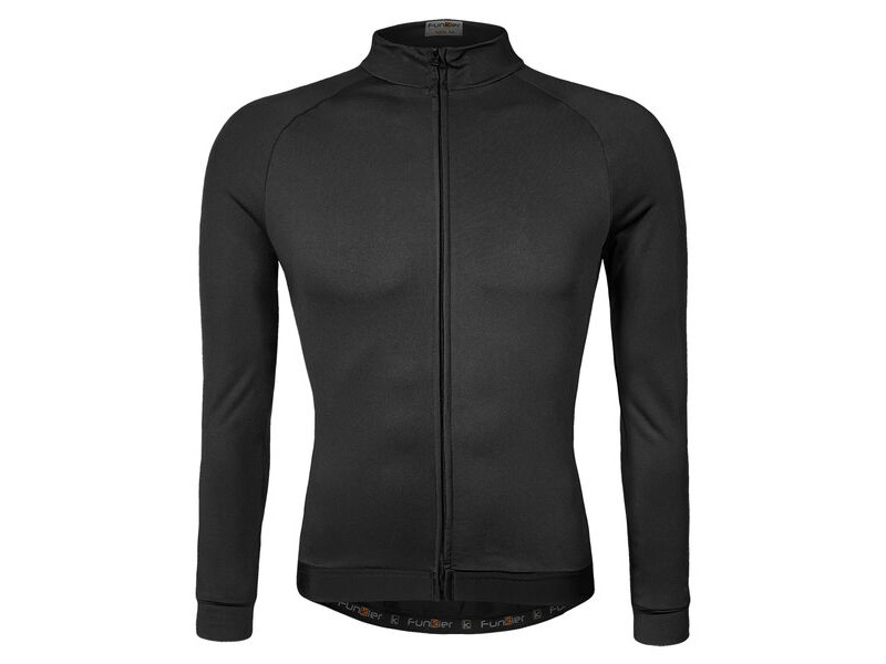 Funkier AirBloc Thermal Long Sleeve Jersey in Black click to zoom image