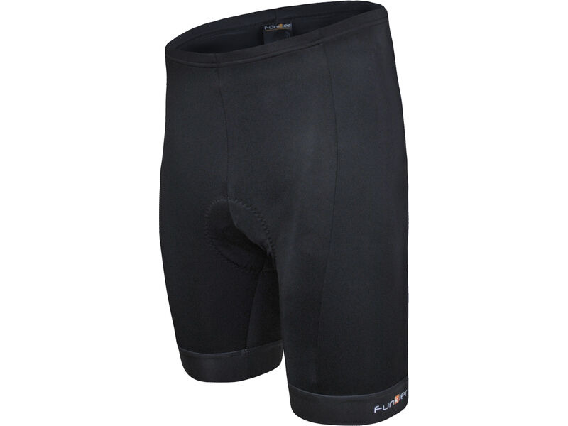 Funkier F-77 - 7 Panel 4-Way Stretch Shorts (B1 Pad) in Black click to zoom image