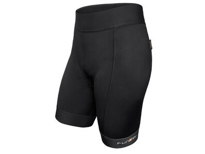 Funkier Ridesse II Ladies 8 Panel Shorts in Black