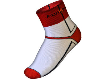Funkier Lorca SK-44 Winter Thermo-lite Socks in White/Red