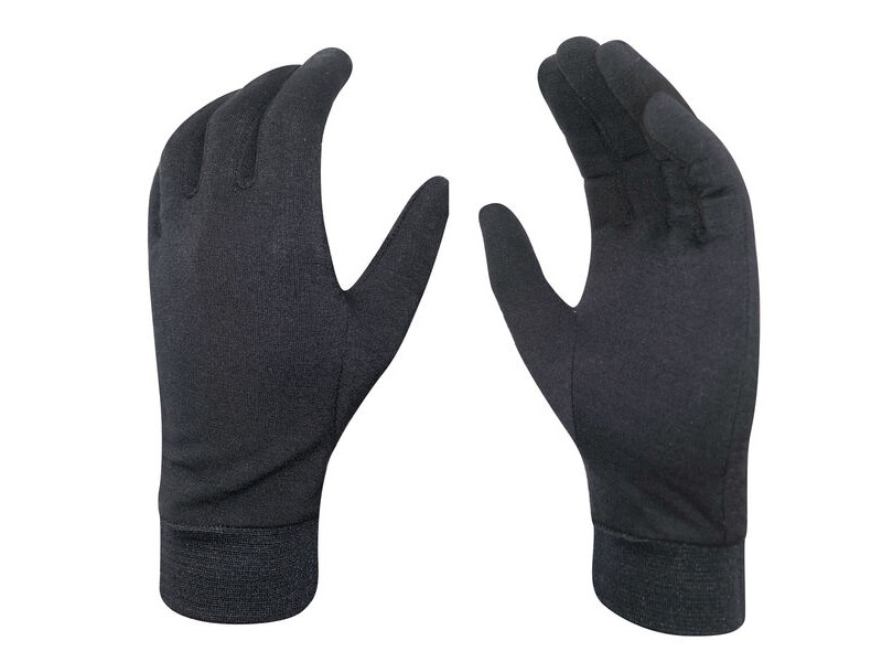 Chiba Merino Liner Winter Glove in Black click to zoom image