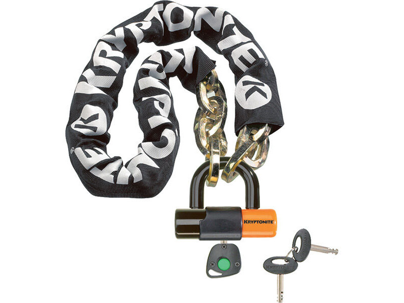 Kryptonite New York chain with series 4 disc lock 3 feet 3 inches (100 cm) click to zoom image