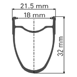 DT Swiss PR 1400 DICUT wheel Oxic clincher 32 x 18 mm QR rear click to zoom image