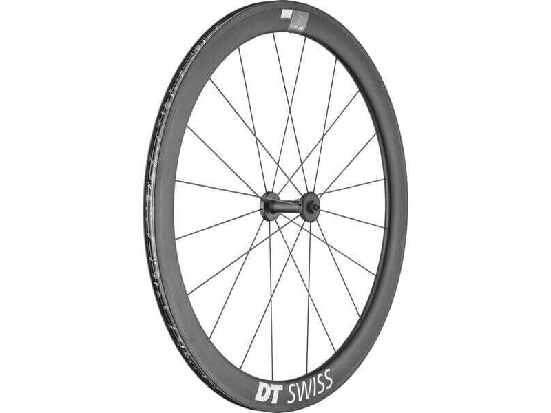 DT Swiss ARC 1400 DICUT wheel, carbon clincher 48 x 17 mm rim, front click to zoom image