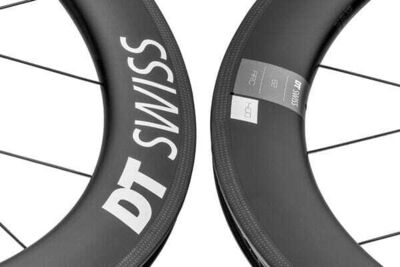 DT Swiss ARC 1400 DICUT wheel, carbon clincher 62 x 17 mm rim, front click to zoom image