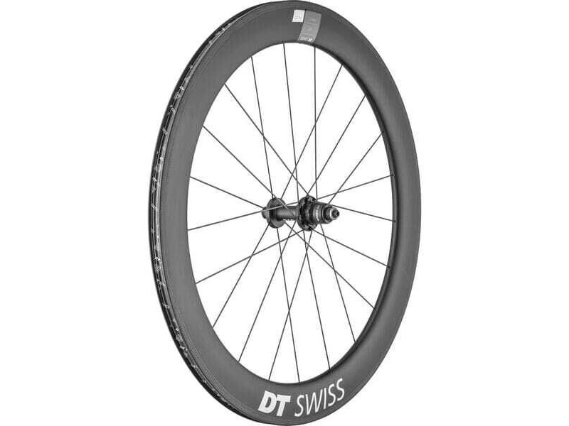 DT Swiss ARC 1400 DICUT wheel, carbon clincher 62 x 17 mm rim, rear click to zoom image